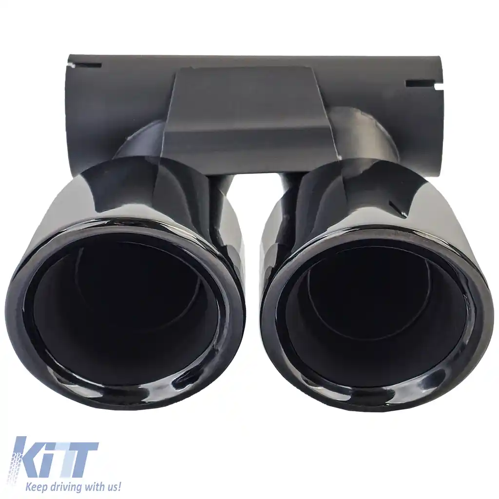 Dual Pipe GTS Tailpipe Negru potrivit pentru Porsche 718 Cayman Boxster 982 2016-2020-image-6199873
