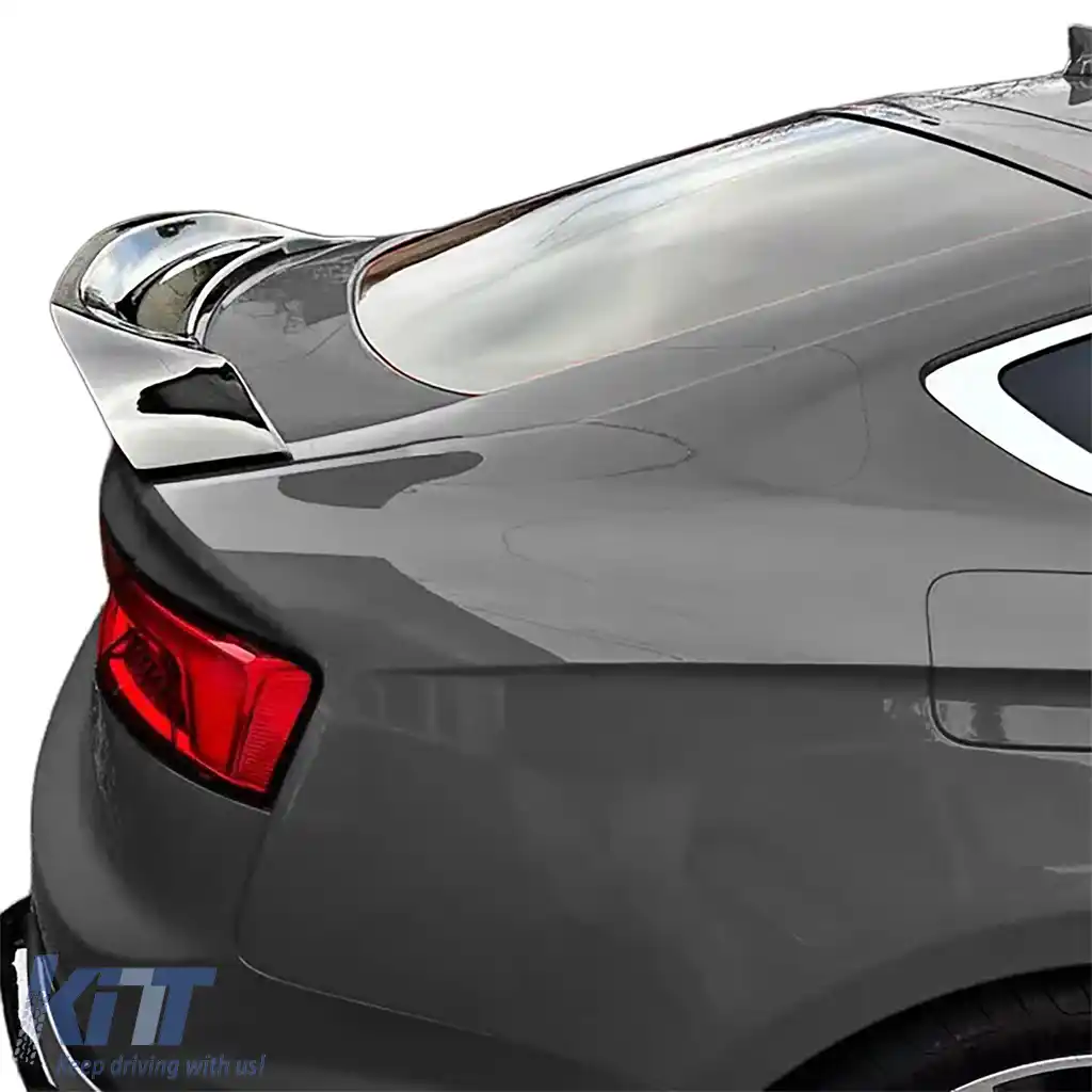 Ducktail rear spoiler lip gloss black potrivit pentru Audi A5 F5 Coupe Sportback din 2016-image-6209937