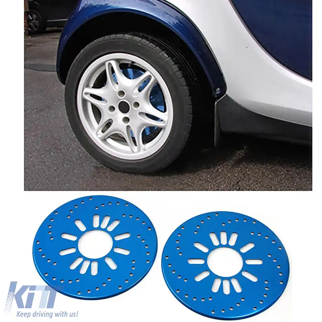 Dummy-uri de discuri de frână din oțel inoxidabil albastre, potrivite pentru Smart 450 451 453 Coupe Cabrio 98-21
