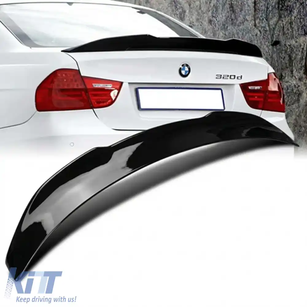 image-48-E90 Stil PSM Spoiler Spate Negru Pian ABS / 2004-2011