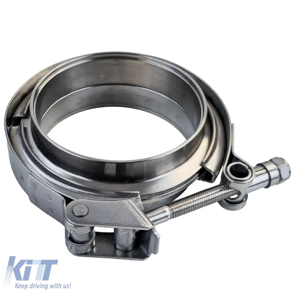 Edelstahl V-Band Schelle Klemme Set mit Schnellverschluss 3.5