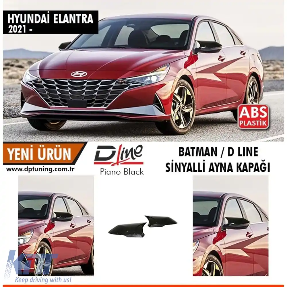 image-31-Elantra cu capac de oglindă Signal Batman în negru lucios / 2021 ....