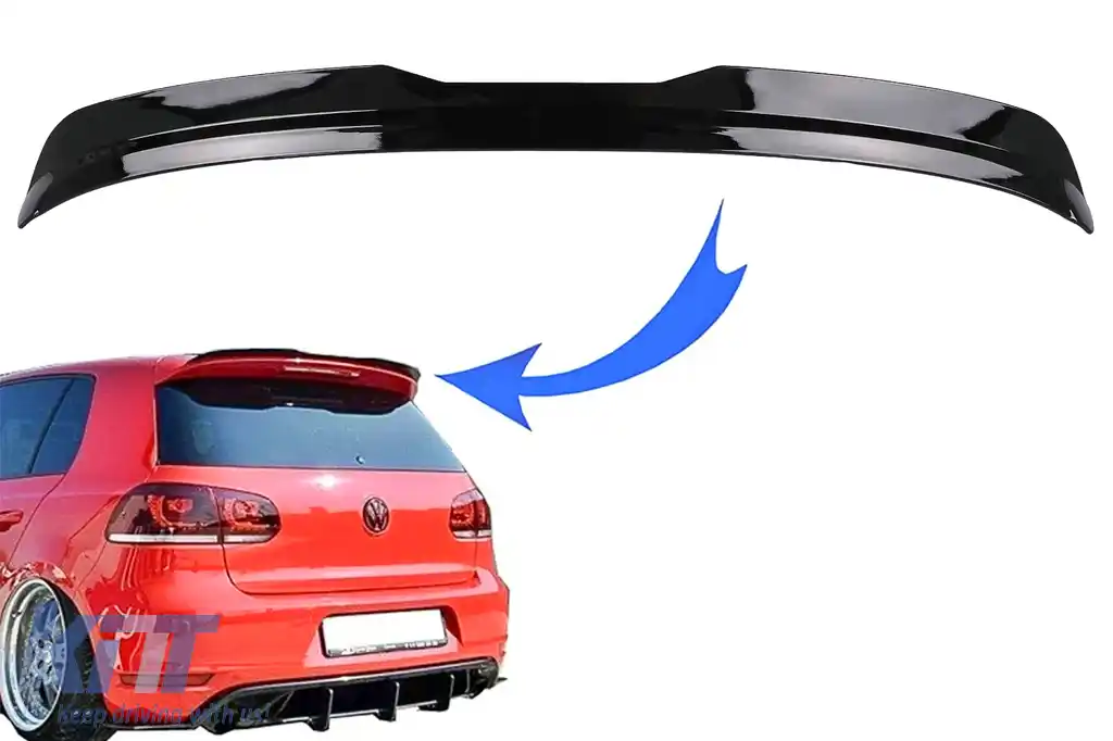 Eleron Luneta Add On compatibil cu VW Golf 6 Hatchback (2008-2012) GTI Design Negru Lucios