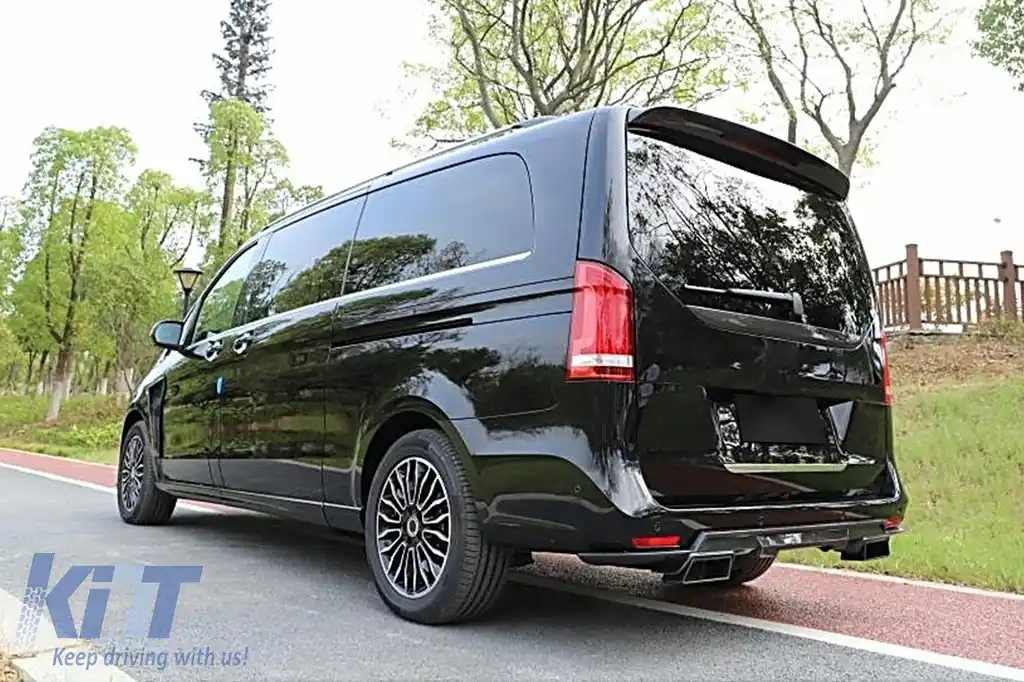 Eleron Luneta compatibil cu Mercedes V-Class W447 (2014-04.2024) EQV (2020-) Negru Lucios-image-6114300
