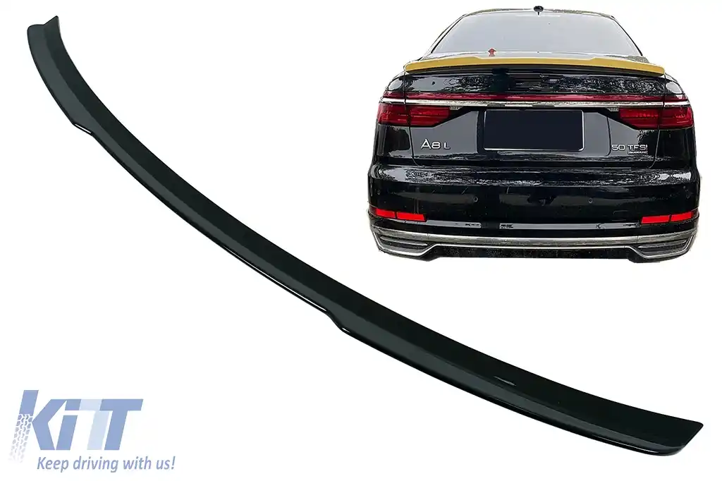 image-26-Eleron Portbagaj compatibil cu Audi A8 D5 4N Sedan (2018-2022) Negru Lucios
