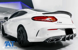 Eleron Portbagaj compatibil cu Mercedes C-Class Coupe C205 (2014-2019) Dynamic Sport Design Negru Lucios-image-6082893