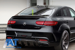 Eleron portbagaj compatibil cu Mercedes GLE Coupe C292 (2015-2019) Negru Lucios-image-6044135