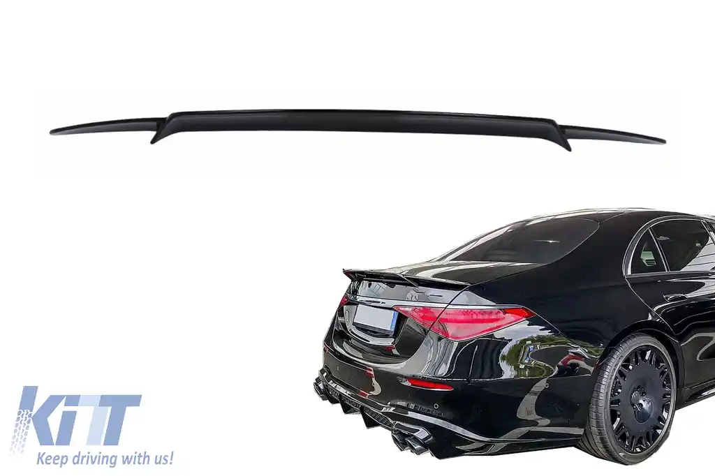 Eleron Portbagaj compatibil cu Mercedes S-Class W223 Limousine (2020-) Negru Lucios