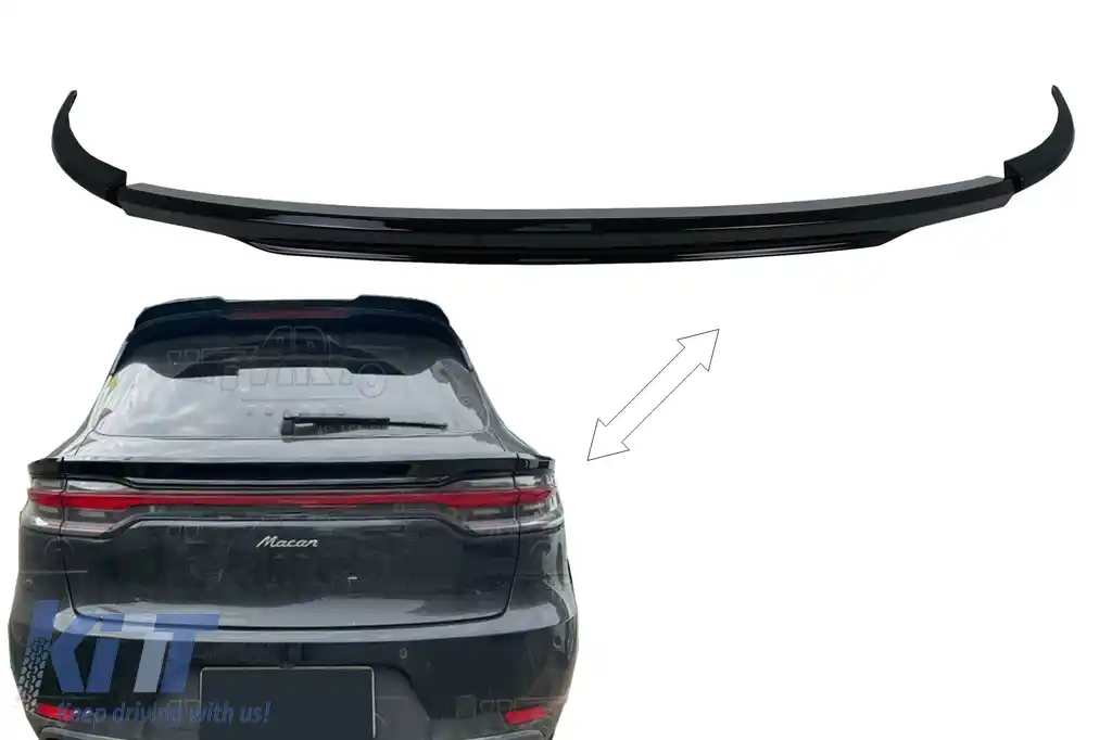 Eleron Portbagaj compatibil cu Porsche Macan (2019-2021) Negru Lucios