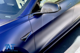 Eleron Portbagaj cu Ornamente Aripi Semnal compatibil cu Tesla Model X (10.2016-up) Carbon Real-image-6071330