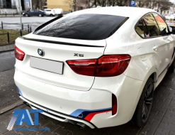 Eleron Portbagaj si Capace oglinzi compatibil cu BMW X6 F16 (2015-2019) Negru Lucios-image-6081524