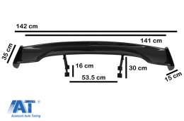 Eleron Spoiler Universal Reglabil GT Design Carbon Film-image-6072261