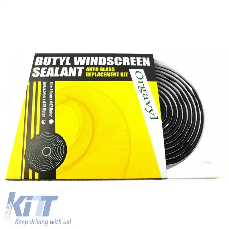 Etanșant pentru parbriz negru 9.5mm x 4.57 metri 1 buc.-image-6302309