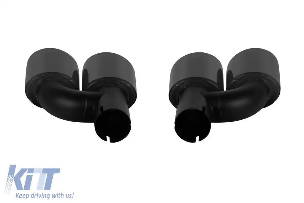 Exhaust tips negre lucioase, potrivite pentru Audi A4 B9.5 după 2021-image-6139144