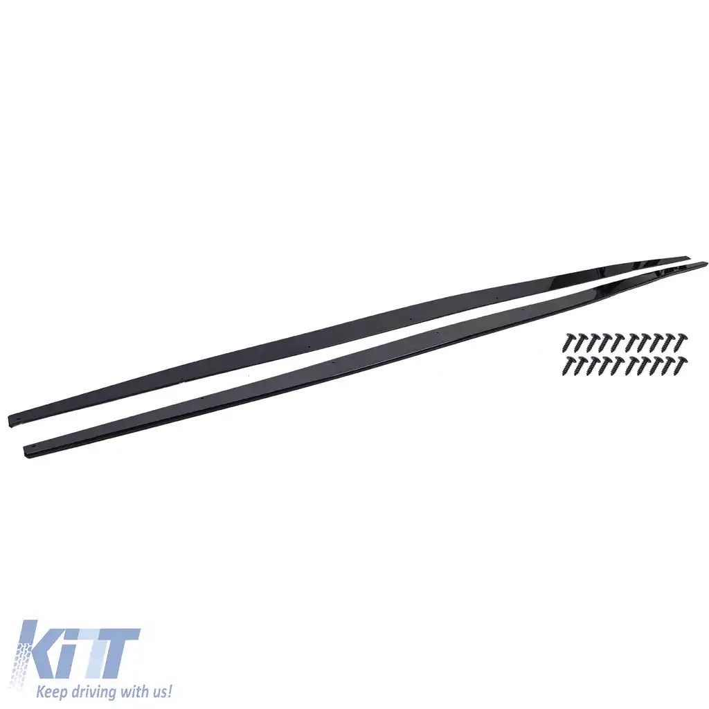 Extensie de praguri laterale negru lucios potrivită pentru BMW Seria 1 F20 F21 LCI 15-19-image-6193977