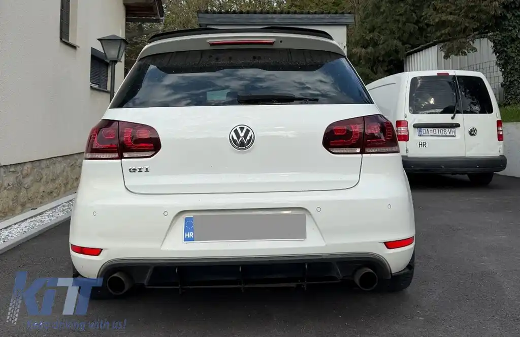 Extensie Difuzor Bara Spate compatibil cu VW Golf VI 6 GTI (2008-2013)-image-6278645