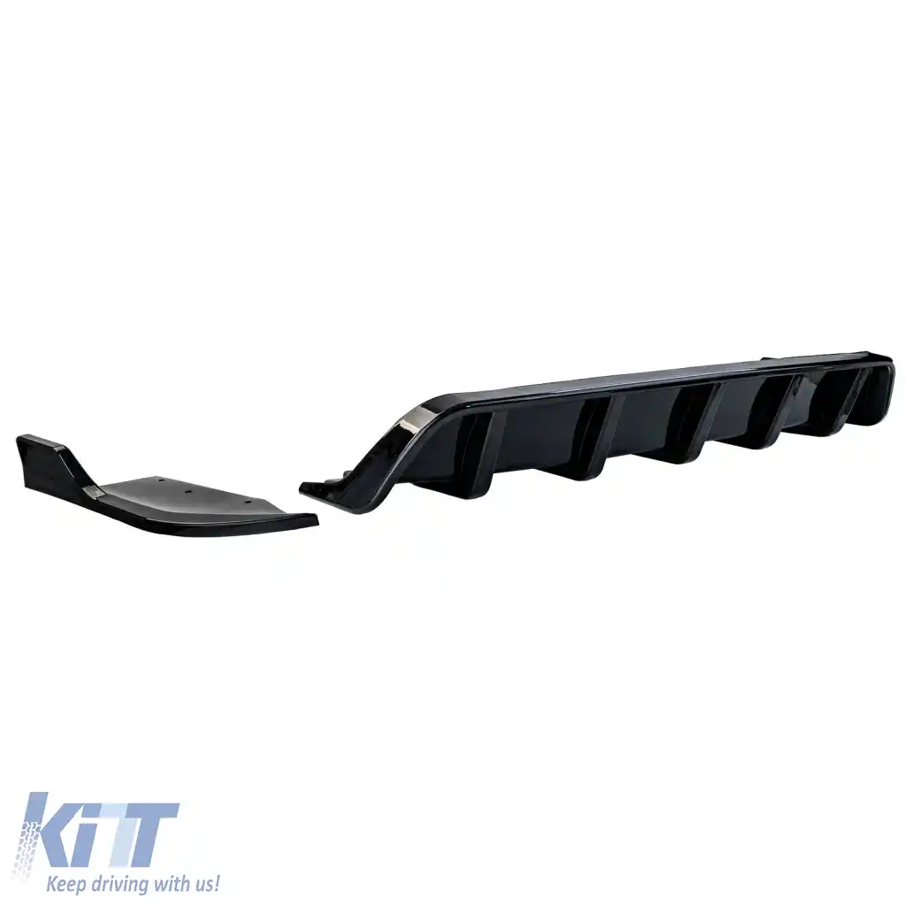 Extensie difuzor spate cu splitter negru lucios, potrivită pentru BMW X4 F26 2014-2018-image-6326200