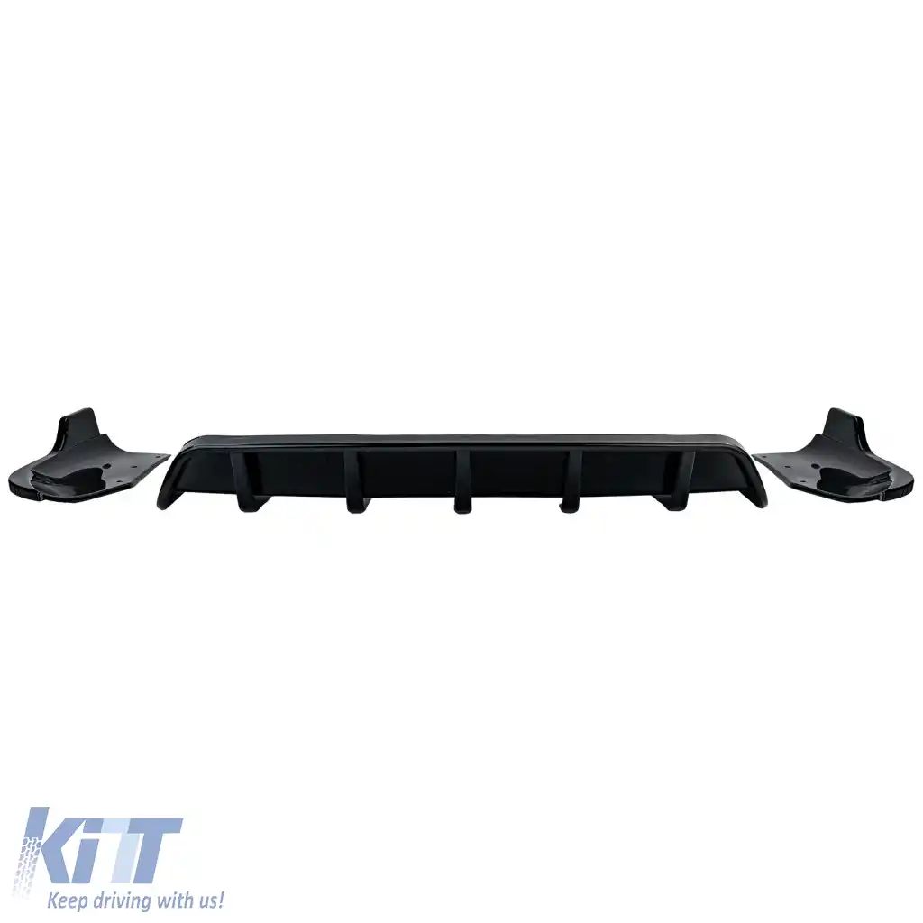 Extensie difuzor spate cu splitter negru lucios, potrivită pentru BMW X4 F26 2014-2018-image-6326201