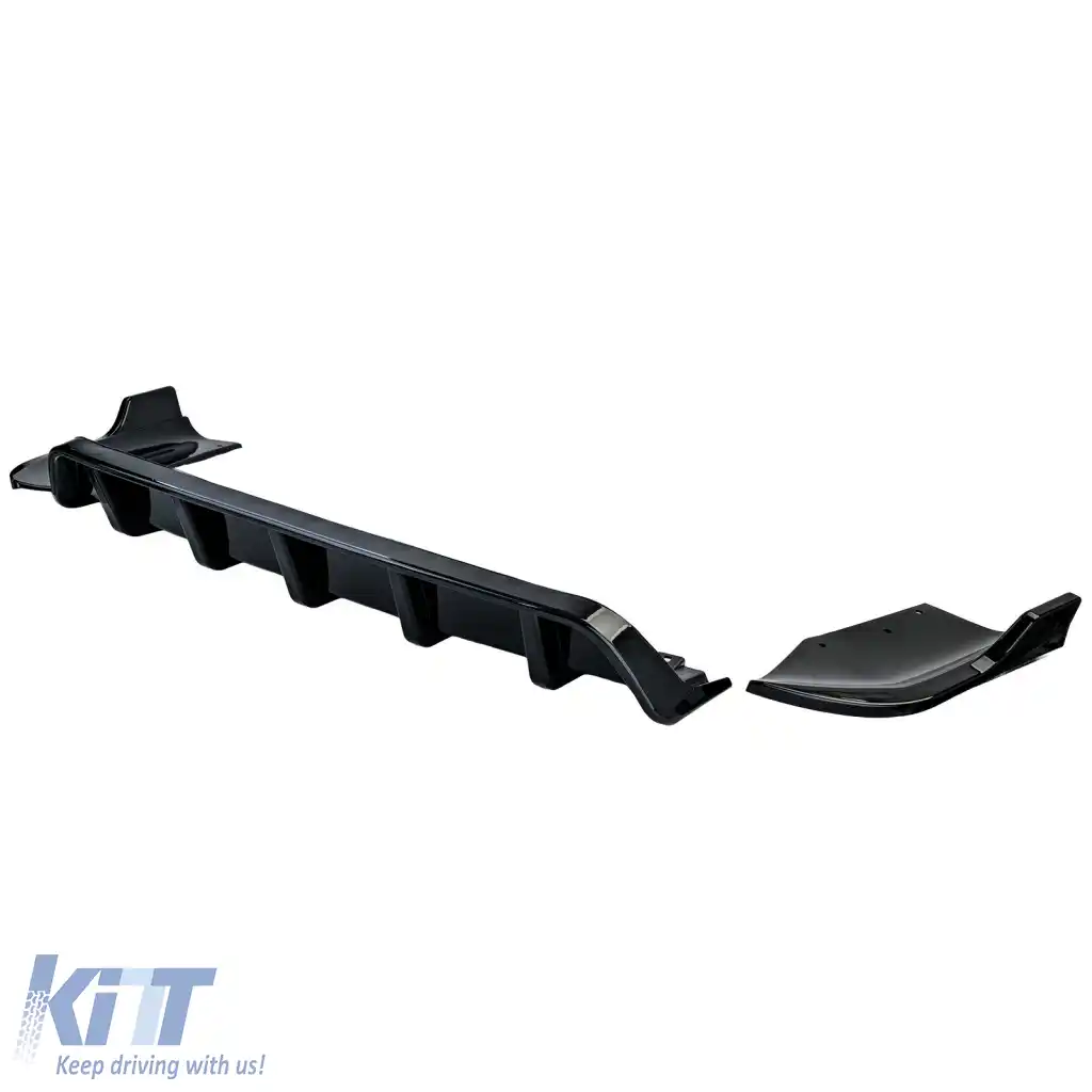 Extensie difuzor spate cu splitter negru lucios, potrivită pentru BMW X4 F26 2014-2018-image-6326202