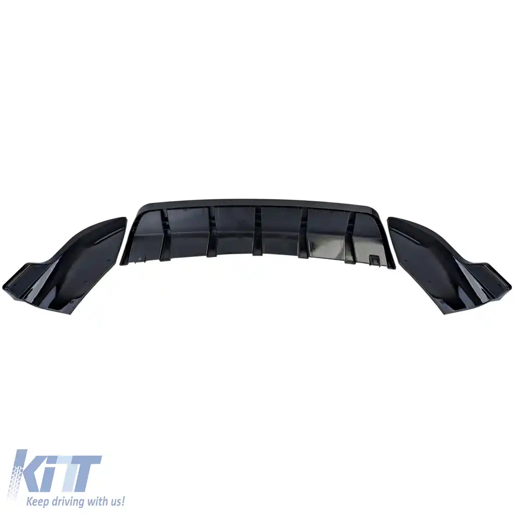 Extensie difuzor spate cu splitter negru lucios, potrivită pentru BMW X4 F26 2014-2018-image-6326203
