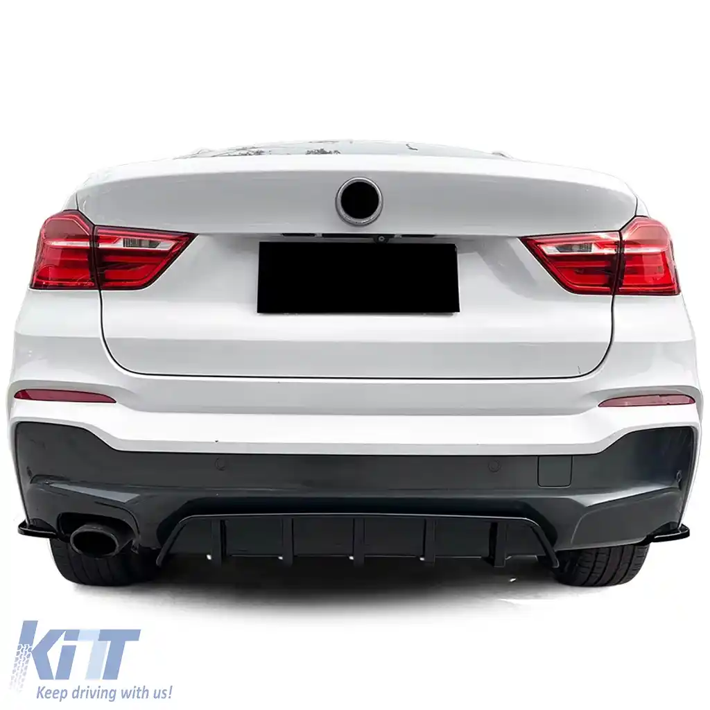 Extensie difuzor spate cu splitter negru lucios, potrivită pentru BMW X4 F26 2014-2018-image-6326205
