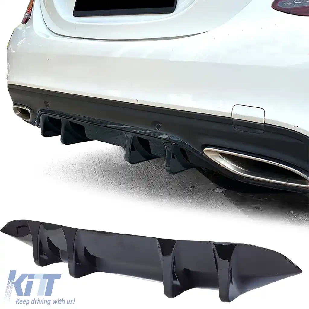 Extensie difuzor spate sport potrivită pentru bara de protecție Design-Line Mercedes C W205 18-21
