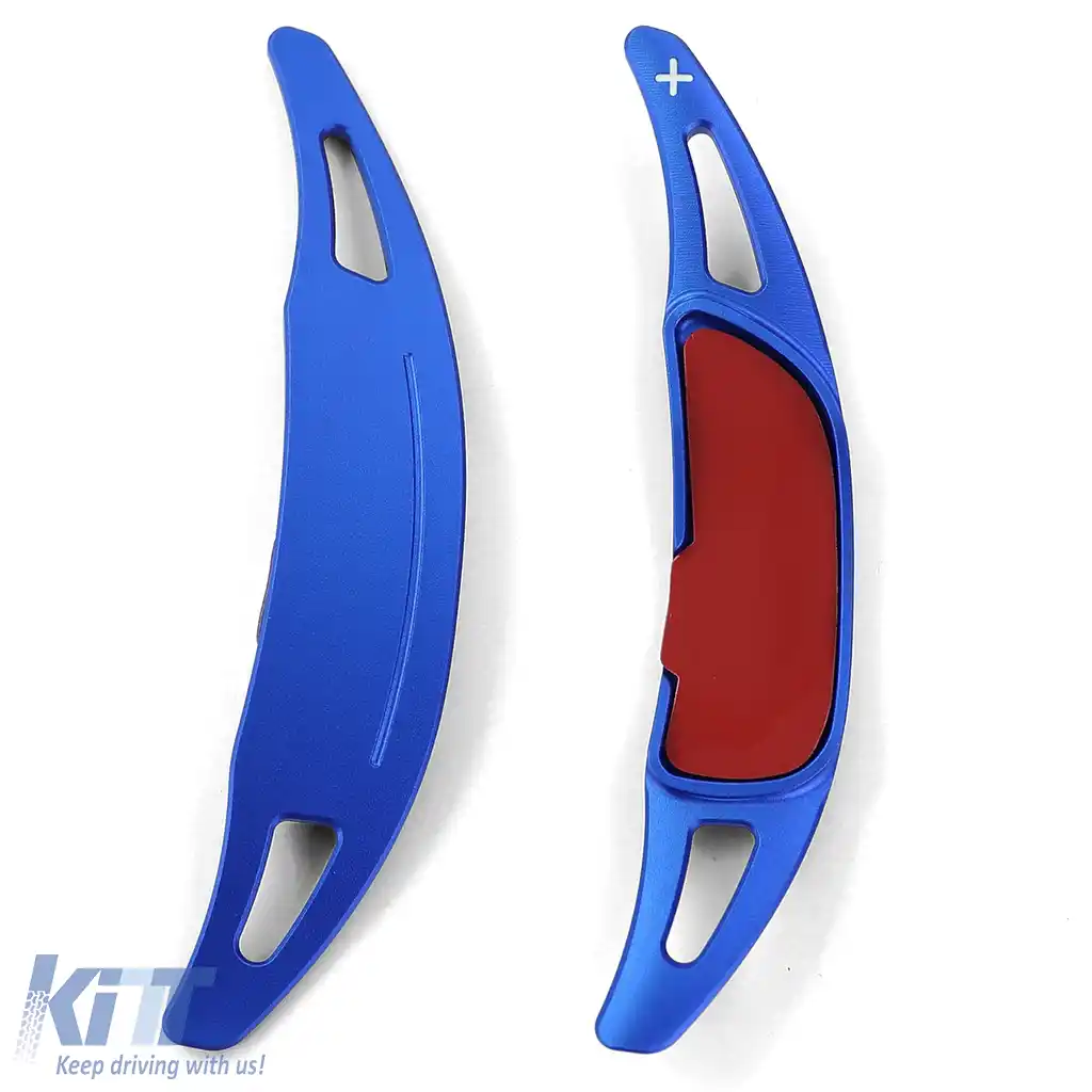 Extensie pentru schimbător de viteze cu palete din aluminiu albastru, potrivită pentru Mercedes A Design G63 W463 GLA35 GLA45 X156-image-6193692