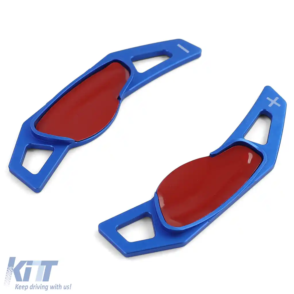 Extensie pentru schimbător de viteze cu palete din aluminiu albastru, potrivită pentru Smart ForTwo 451 Coupe Cabrio 09-19-image-6201573