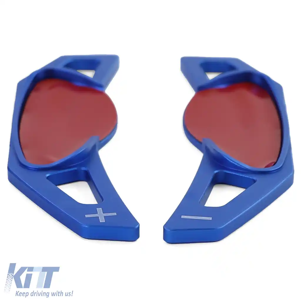 Extensie pentru schimbător de viteze cu palete din aluminiu albastru, potrivită pentru Smart ForTwo 451 Coupe Cabrio 09-19-image-6201576