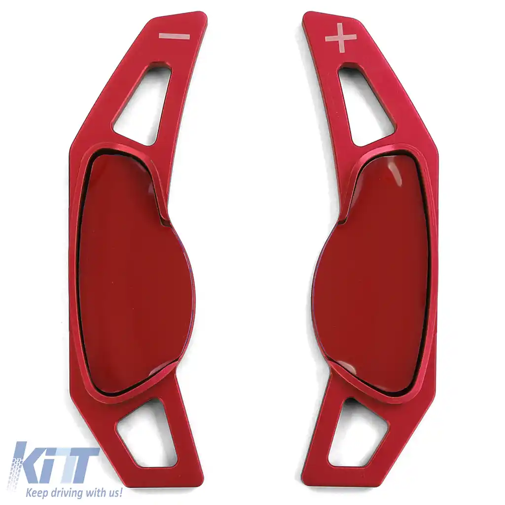 Extensie pentru schimbător de viteze cu palete din aluminiu roșu, potrivită pentru Smart ForFour 453 14-18-image-6203495