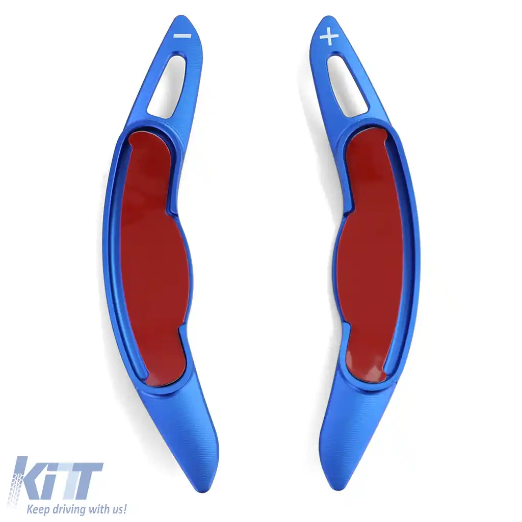 Extensie schimbător de viteze cu palete din aluminiu albastru, potrivită pentru Mini Cooper F55 F56 Cabriolet F57-image-6193673