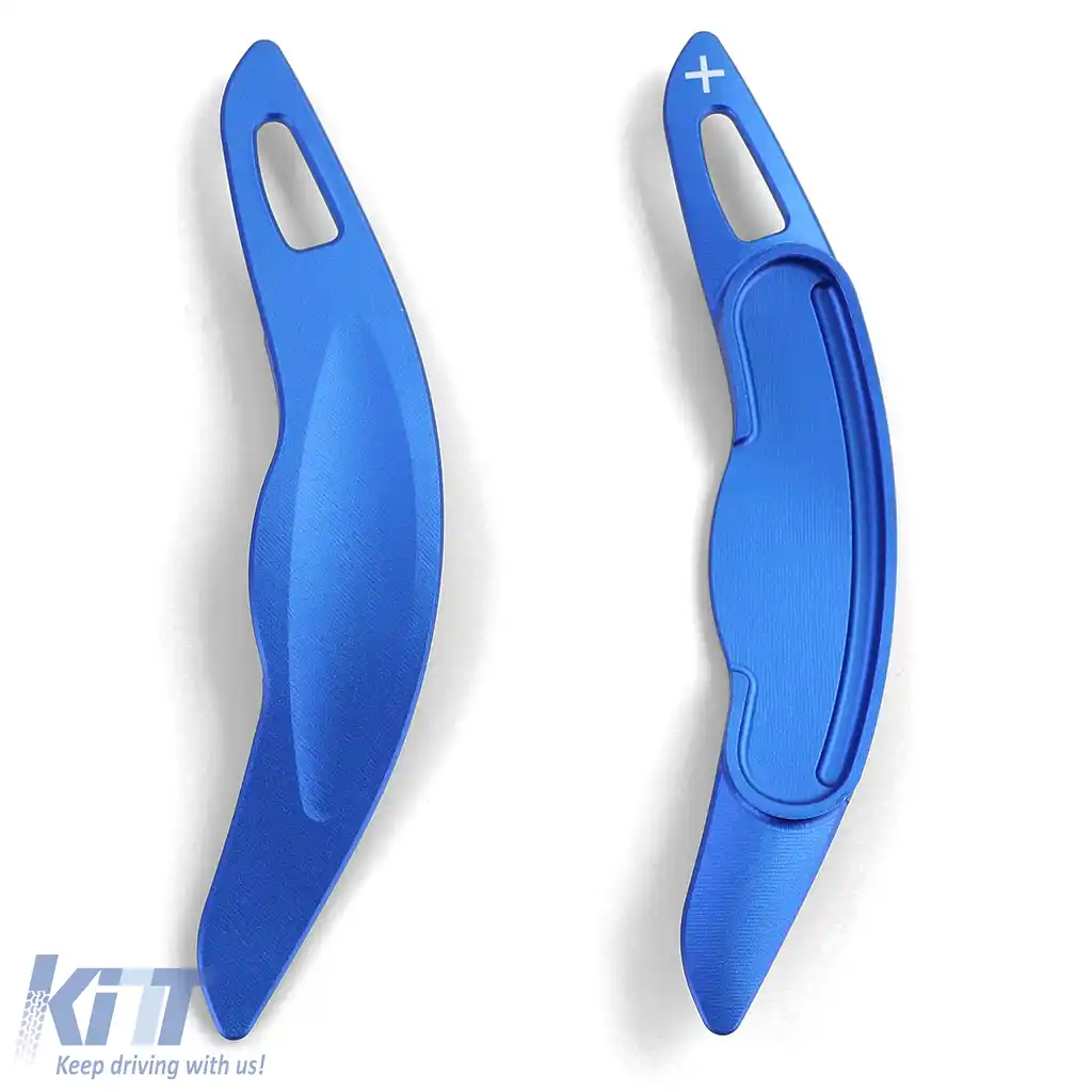 Extensie schimbător de viteze cu palete din aluminiu albastru, potrivită pentru Mini Cooper F55 F56 Cabriolet F57-image-6193677