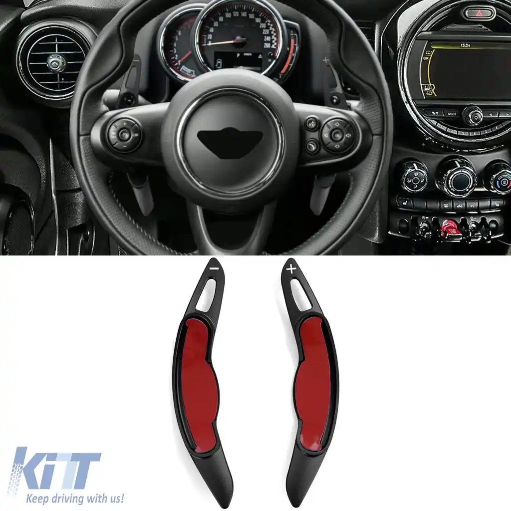 Extensie schimbător de viteze din aluminiu negru, potrivită pentru Mini Cooper F55 F56 Cabriolet F57