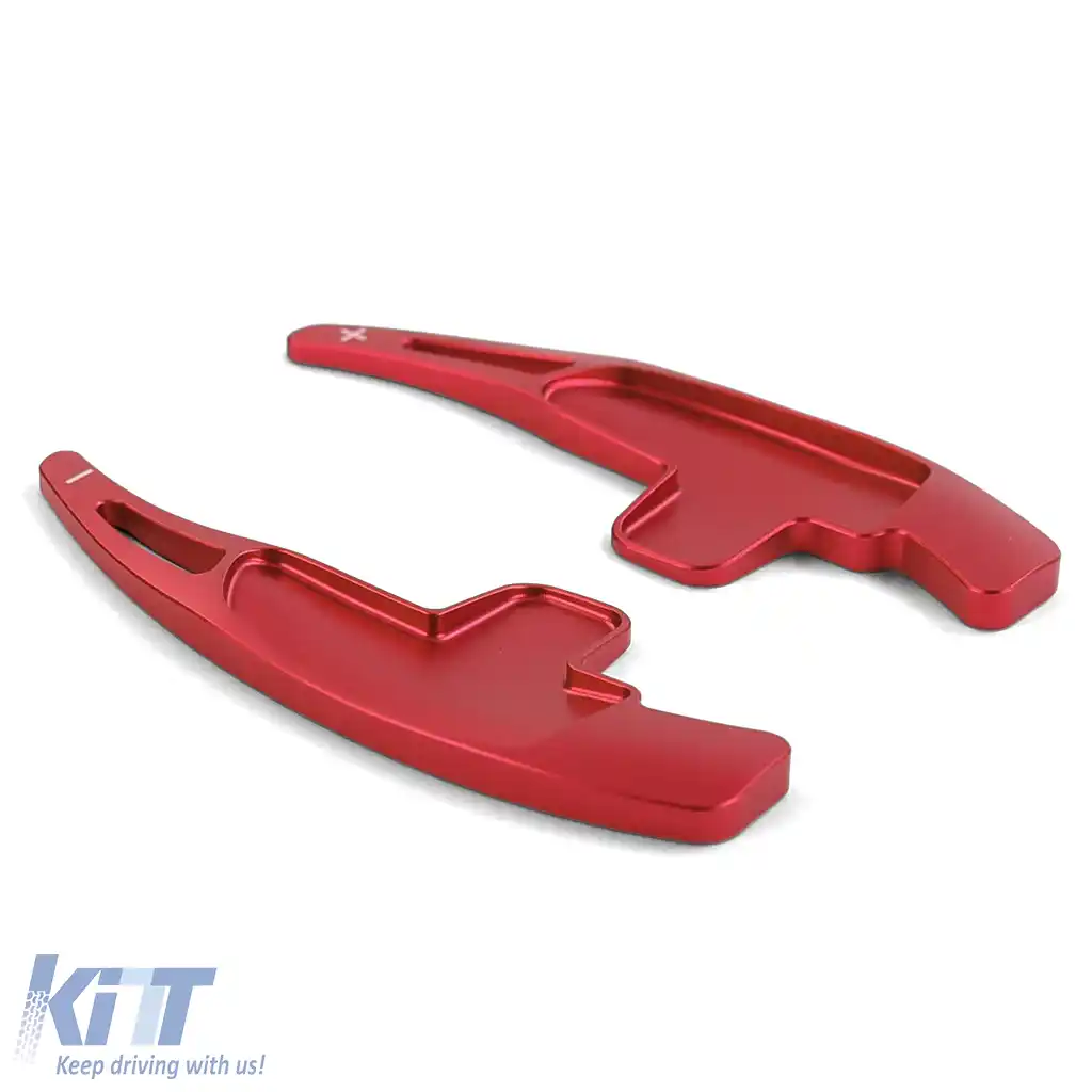 Extensie schimbător de viteze paddle din aluminiu roșu, potrivită pentru Mercedes A Design SL63 65 R230 SLK55 R171 SLS-image-6257523