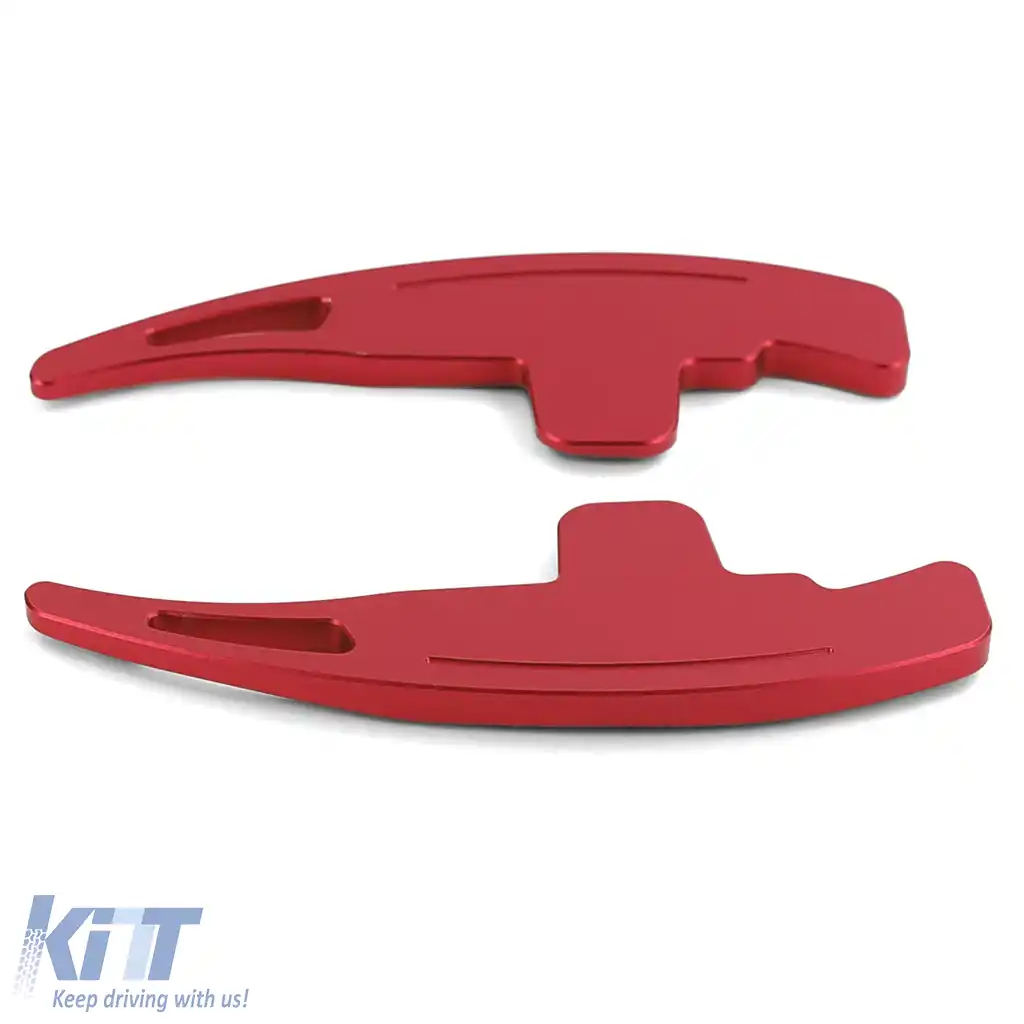 Extensie schimbător de viteze paddle din aluminiu roșu, potrivită pentru Mercedes A Design SL63 65 R230 SLK55 R171 SLS-image-6257524