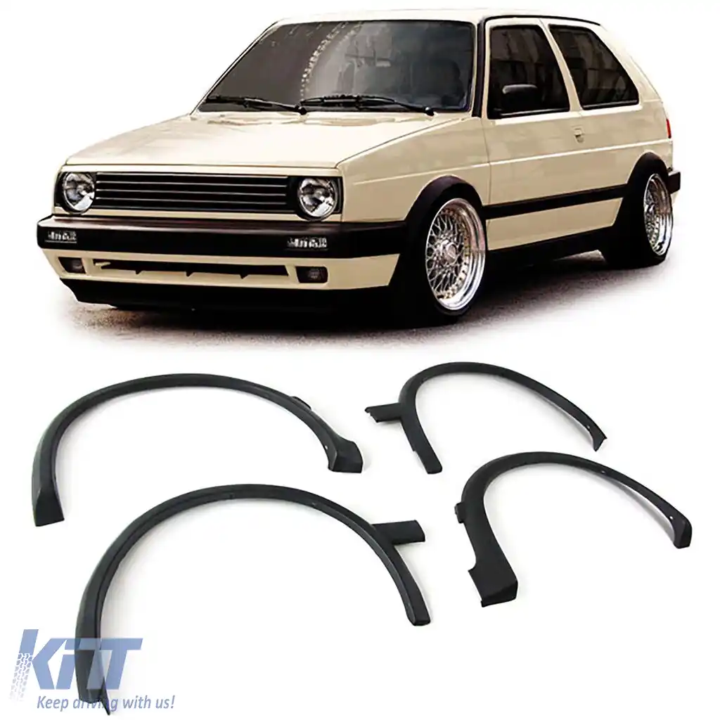 Extensii de aripi din plastic pentru roți, potrivite pentru VW Golf 2 87-91