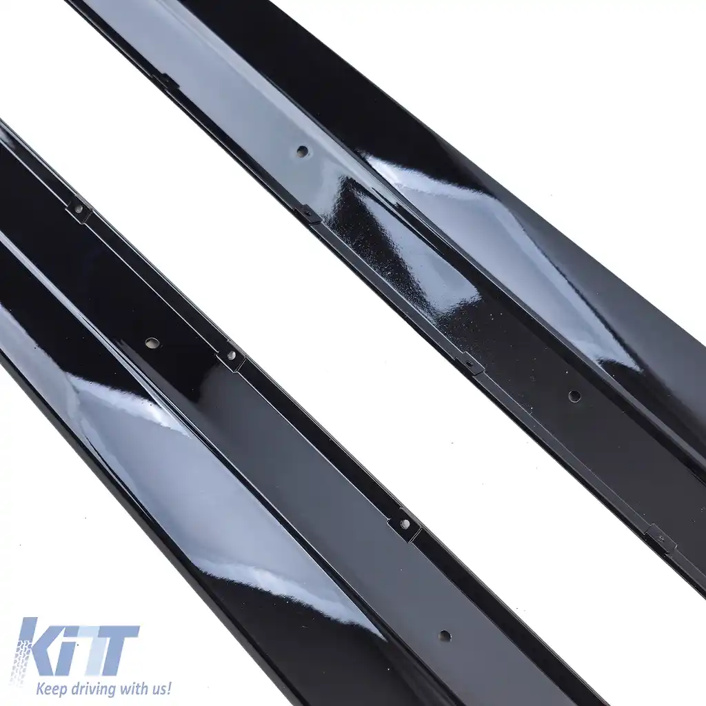 Extensii de praguri laterale negru lucios potrivite pentru BMW Seria 5 G30 G31 din 2017-image-6204851