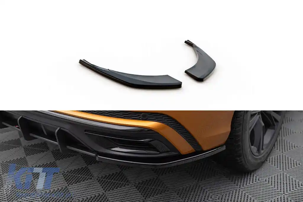 Extensii laterale Maxton Design potrivite pentru bara S-Line din spate a Audi Q8 după 2018, lac negru