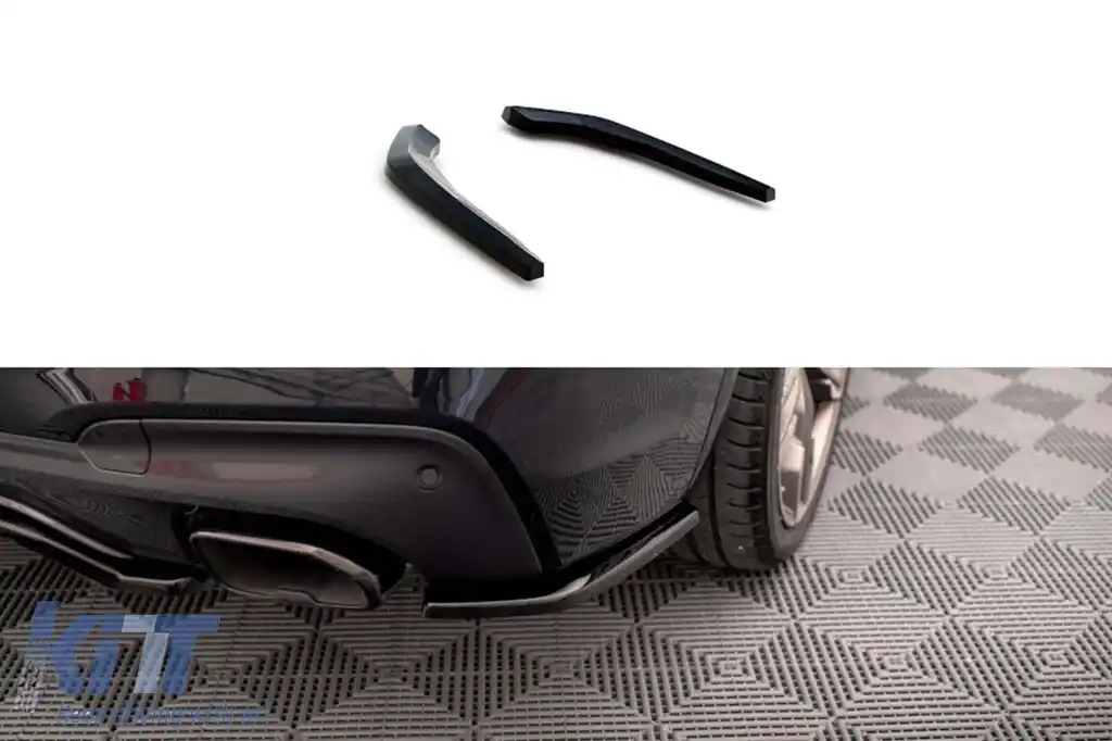 Extensii laterale Maxton Design potrivite pentru bara spate a BMW X3 G01 M40D, M40I cu pachet M după 2019, lac negru