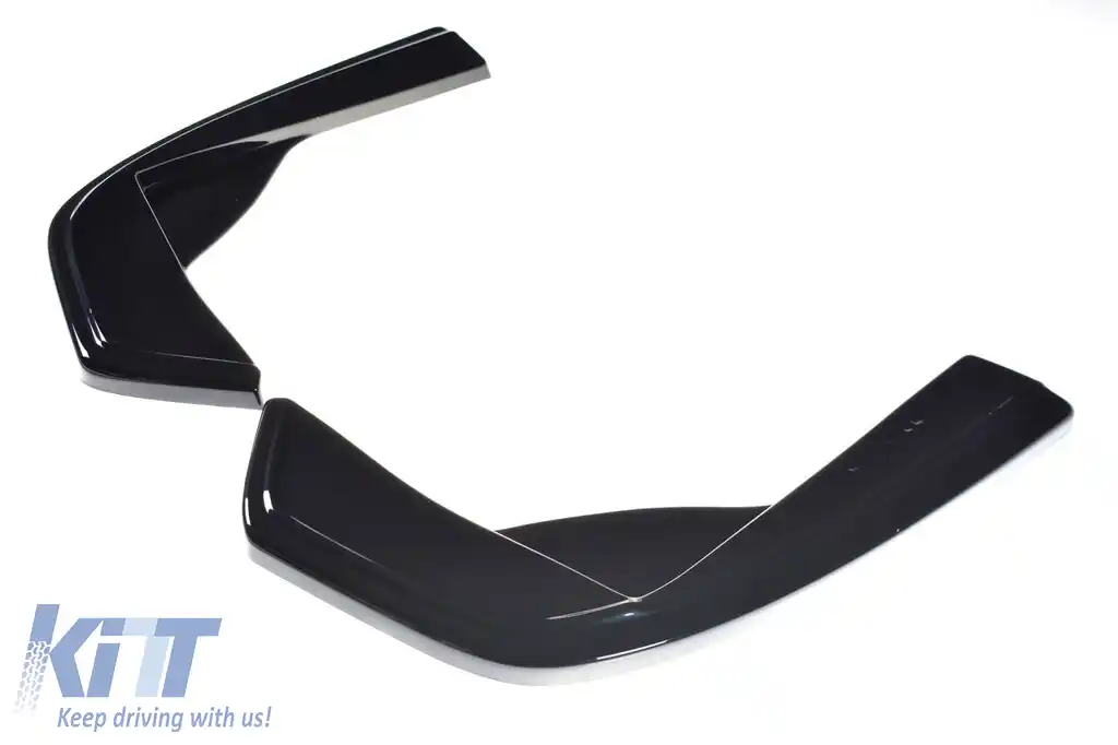 Extensii laterale Maxton Design potrivite pentru bara spate A Design pentru Mercedes C43 sedan W205, break S205 2016-2018, lac negru