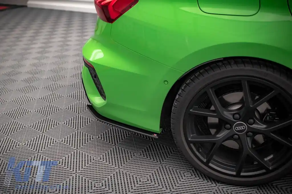 Extensii laterale Maxton Design potrivite pentru bara spate RS a Audi RS3 sedan după 2020, negru mat-image-6235771