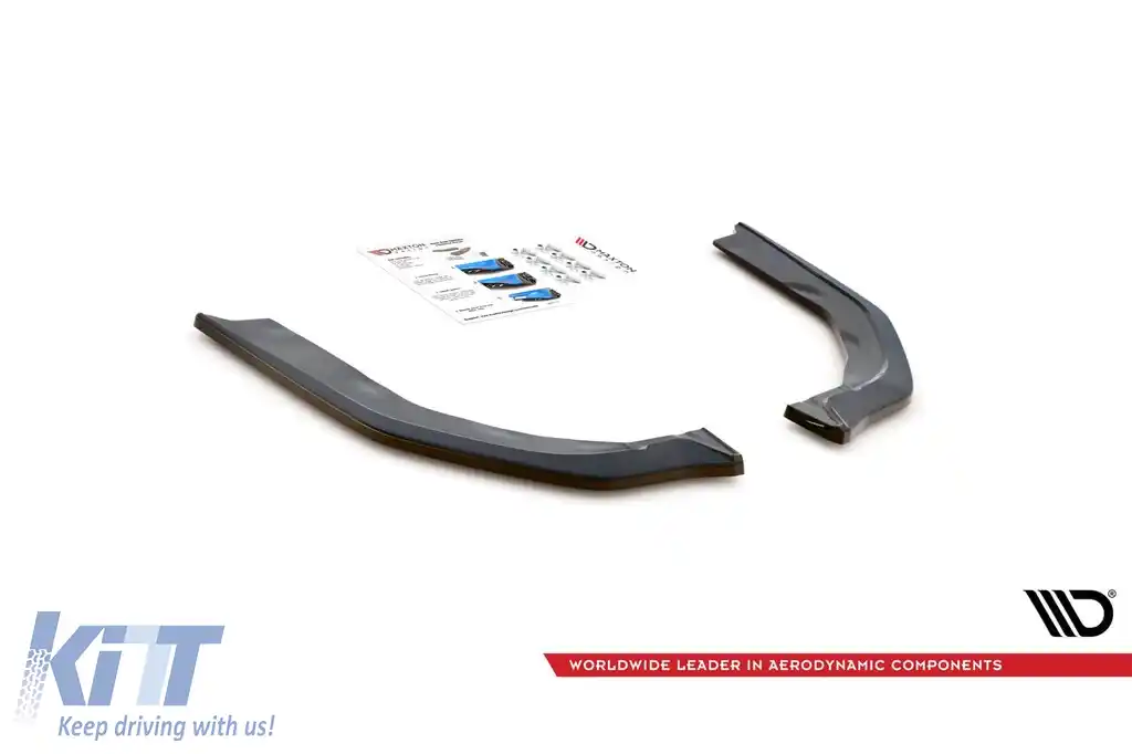 Extensii laterale Maxton Design versiunea 2 pentru bara spate a BMW M3 G80 după 2021, lac negru