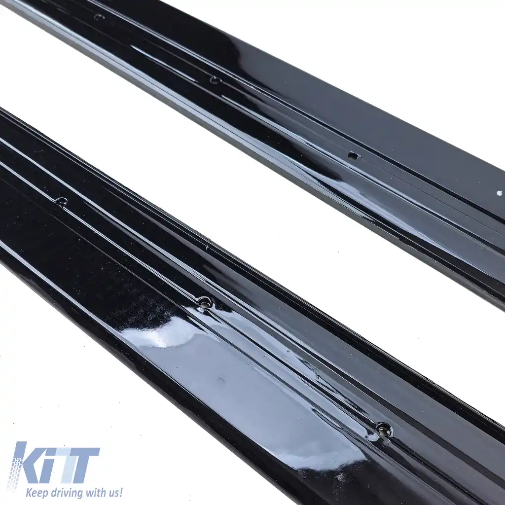 Extensii pentru praguri laterale negru lucios, potrivite pentru BMW Seria 4 F32 F33 F36 13-21-image-6207545