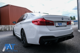 Extensii Praguri Laterale compatibil cu BMW Seria 5 G30 G31 (2017+) M Design Negru Lucios-image-6072574