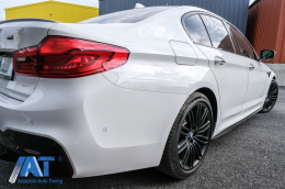 Extensii Praguri Laterale compatibil cu BMW Seria 5 G30 G31 (2017+) M Design Negru Lucios-image-6072575