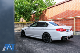 Extensii Praguri Laterale compatibil cu BMW Seria 5 G30 G31 (2017+) M Design Negru Lucios-image-6072576