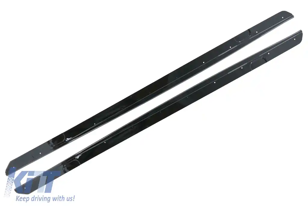 Extensii Praguri Laterale compatibil cu BMW Seria 2 F22 F23 Coupe Convertible (2014-Up) M-Performance Look Negru Lucios