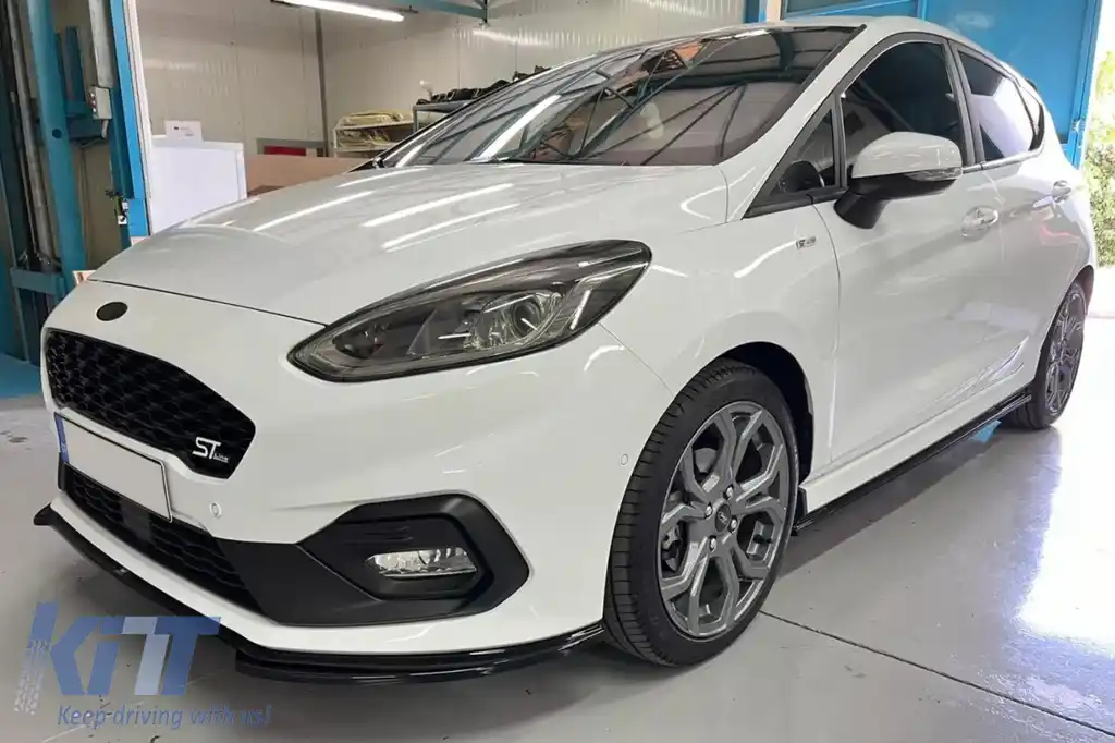 Extensii Praguri Laterale compatibil cu Ford Fiesta MK8 ST / ST-Line (2017-2021) Negru Lucios-image-6094529