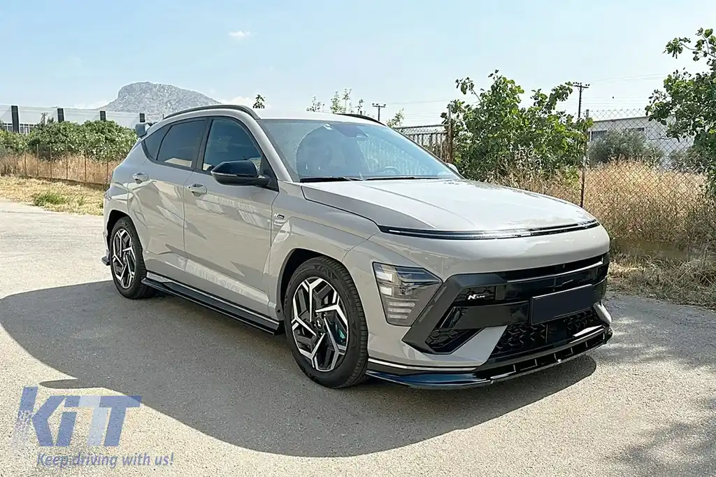 Extensii Praguri Laterale compatibil cu Hyundai Kona N-Line Mk2 (2023-) Negru Lucios-image-6113846