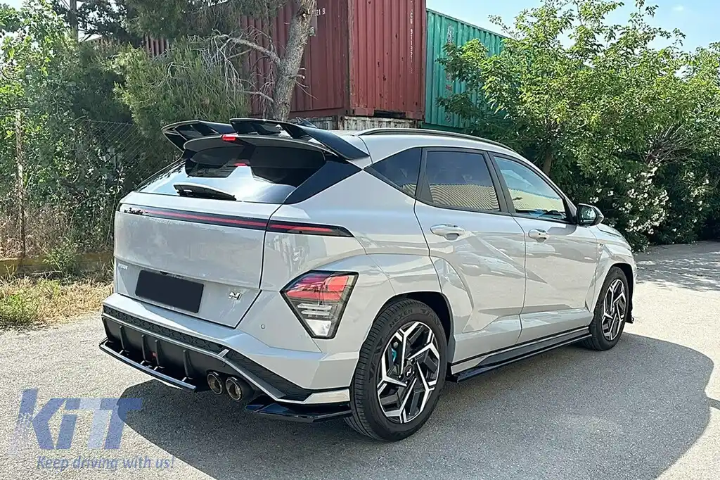 Extensii Praguri Laterale compatibil cu Hyundai Kona N-Line Mk2 (2023-) Negru Lucios-image-6113847